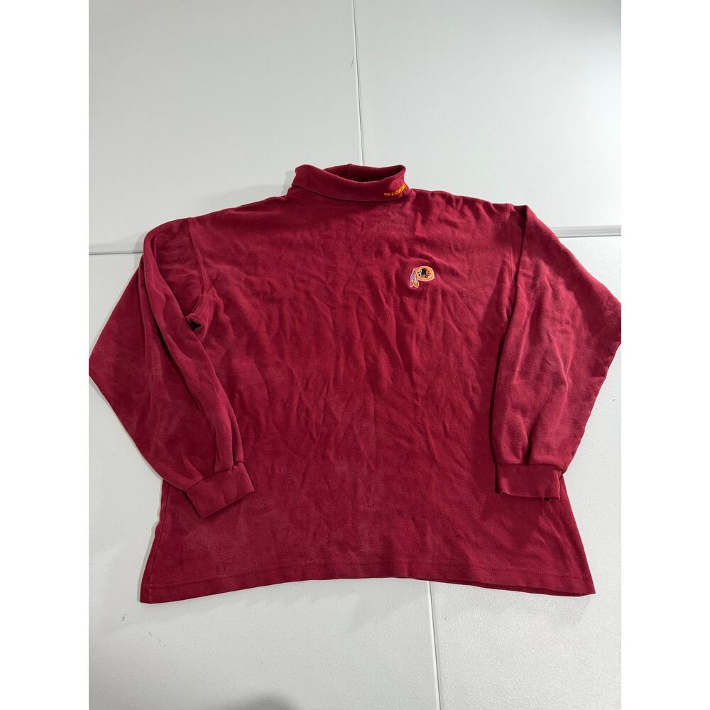 NFL Washington Redskins Maroon Fleece Turtleneck Lee Sport Mens L
